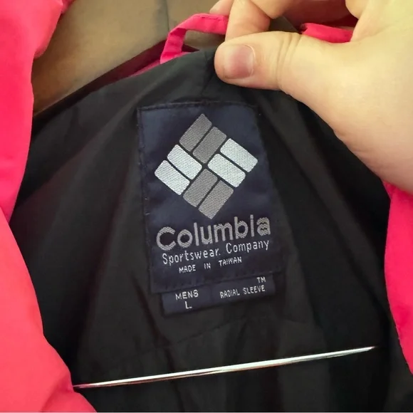 Vintage Columbia Sportswear Nylon Outerwear Large Radial Sleeve Windbreaker Ski - Picture 12 of 16